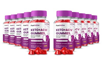 Fast Active Keto ACV Gummies, Max Strength Supplement, FastActive ACV (10 Pack)