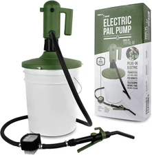 Pail Pump TeraPump Electric AC Lid 5 Gallon Oil Fluid Gas Diesel EXPEDITED