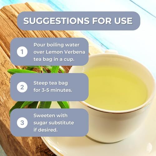 Hanan Peruvian Secrets Lemon Verbena Tea (Cedron) |1 Pack of 25 Teabags | - Picture 3 of 8