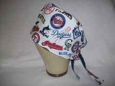 Men/Women Surgical Scrub Cap Lined Multi Teams Baseball Very Cool