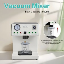 2 In 1 Dental Vacuum Mixer Dental Vibrator Oscillator With Built-in Pump Black