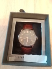 Infinite Stylish Watch Brown Crocodile Effect Strap BNIB RRP £31 Great Gift 