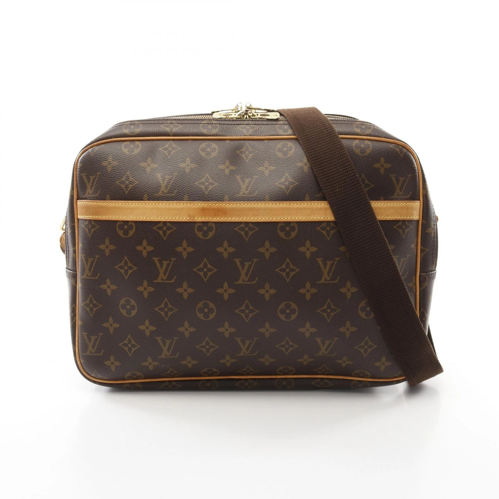 LOUIS VUITTON（LV） Borsa a tracolla Louis Vuitton Reporter GM Monogram M45252 PVC marrone usata donna