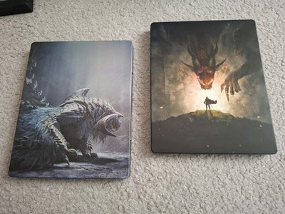 2x Steelbooks Dragons Dogma 2 & Monster Hunter Wilds aus Spiele Sammlung PS5