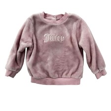 Juicy Couture Baby Pullover Sweatshirt Plush Fleece Long Sleeve 12M Months