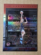 2025 Panini Chronicled Caitlin Clark WNBA #37 Red Holo Foil Indiana Fever ROY