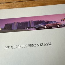 Die Mercedes-Benz S-Klasse Katalog W140 Prospekt Hardcover 58 S. Stand 08/97
