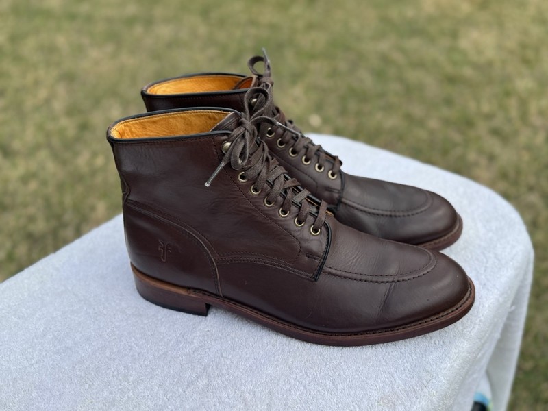 Frye Men's Boots WALTER  Size 13 Made In USA BROWNS IN EXCELLENT CONDITION