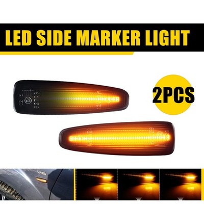For 2008-2015 Evolution Mitsubishi Lancer Front Amber Signal LED Dynamic Light