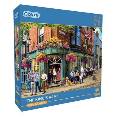 Gibsons The King s Arms 500 Teile Puzzle für Erwachsene   British Pub Puzzle