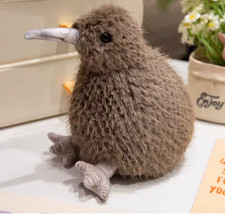Kiwi Bird Plush Toy, Stuffed Animal Furry Kiwi Plushie Doll, Soft Fluffy