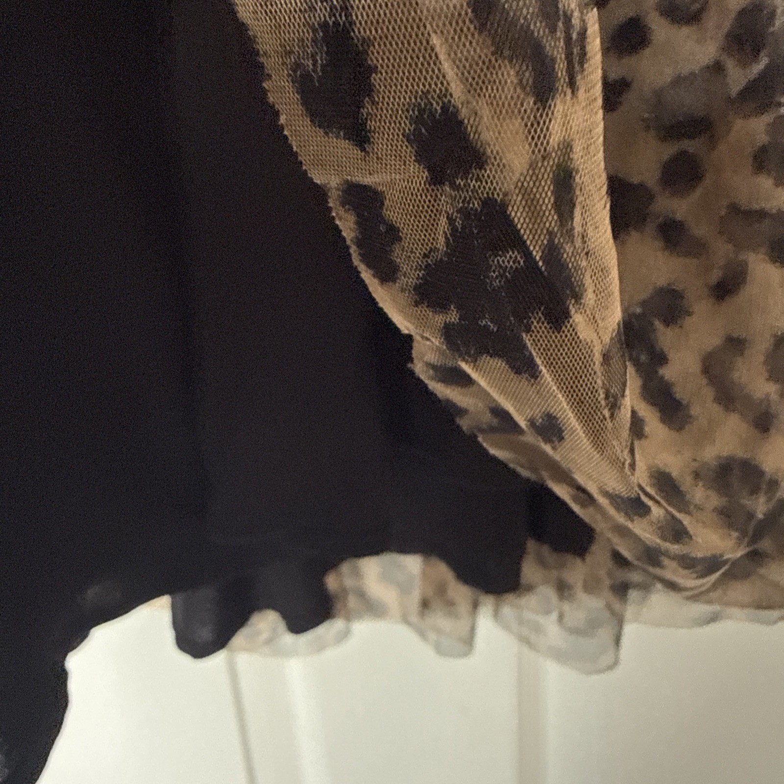 EUC Torrid Leopard Print Multi Layered Tulle Skat… - image 3