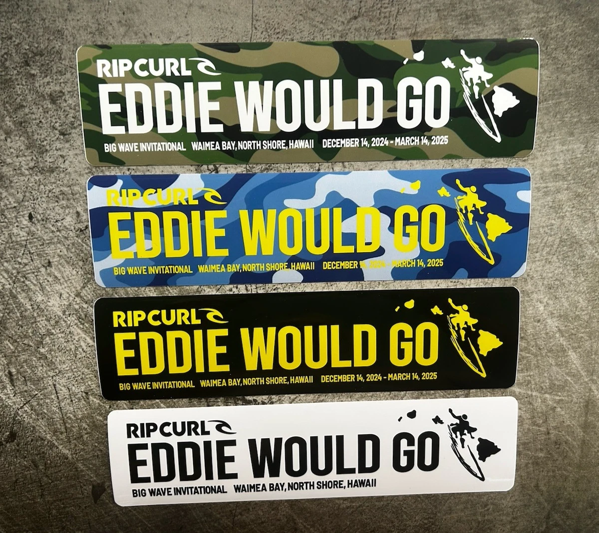 Eddie Would Go Sticker for sale - eBay