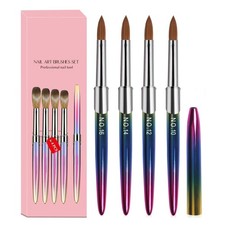 4 Pcs Professional Acrylic Brush Set