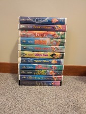 Walt Disney Collection Black Diamond VHS Classics Lot Of 10 Fantasia 1991