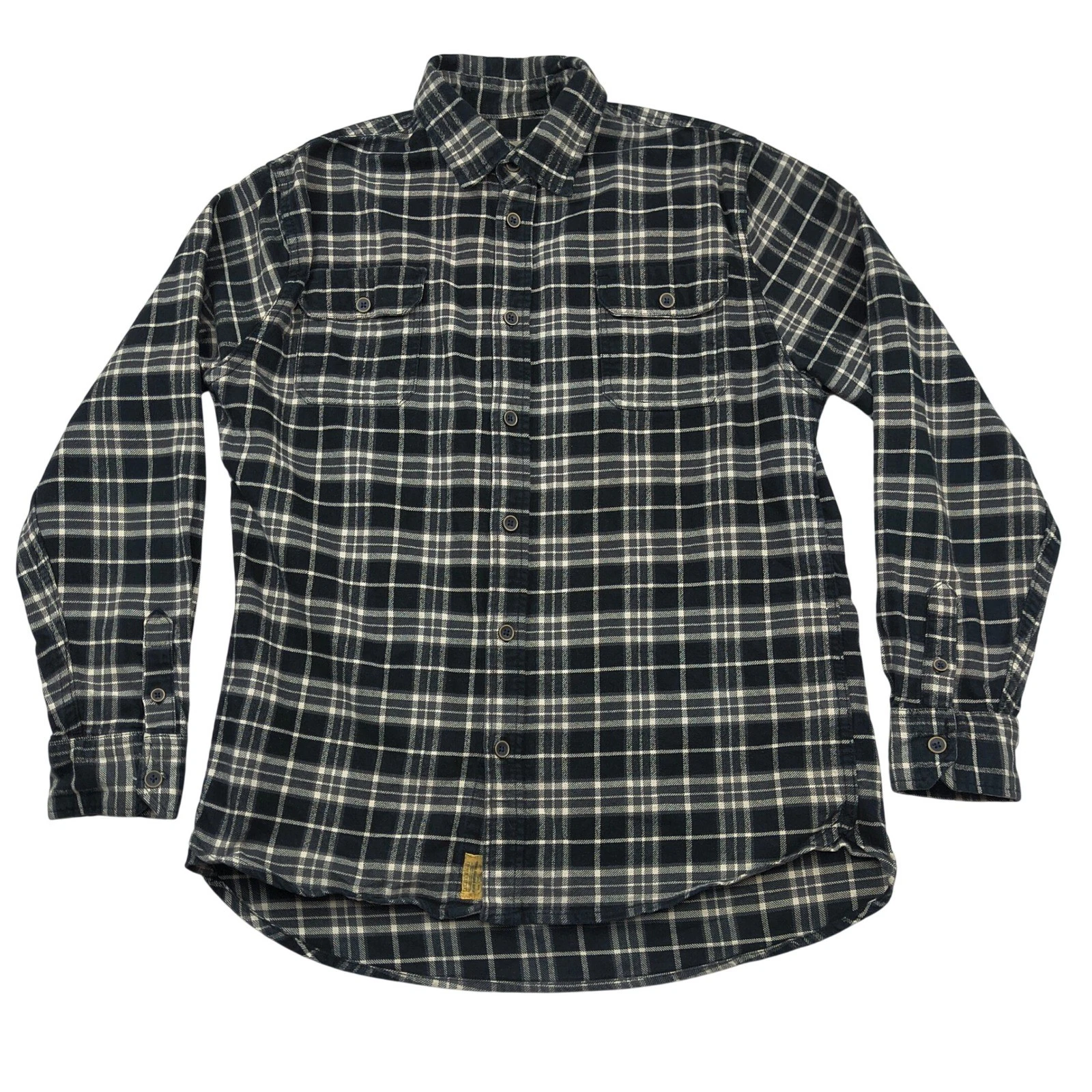 Jachs Mens Flannel Shirt Tall Large LT Black White Plaid Button Up Long Sleeve
Opens in a new window