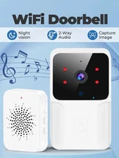 Smart Wireless WiFi Ring Doorbell Security Intercom Video Camera Door Bell Ring
