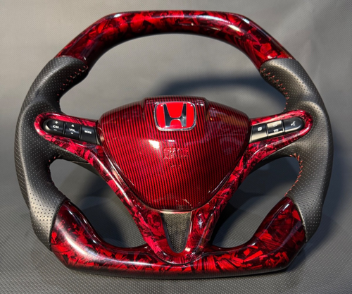 Honda Civic 2007-12 Forged Carbon Fiber Steering Wheel - Picture 2 of 4