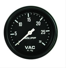 Autometer 2317 Vacuum Gauge Auto Gage Vacuum Instrument With A 030 Inhg Range