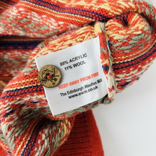 Country Rose Fair Isle Kardigan Rozmiar L Pasuje do UK 16 18 Wiosenna wełna Dzianina Scandi - Zdjęcie 16 z 24