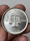 Vintage 1982 Nine Twenty Five Mint NTF 1 Oz .999 Silver Round Heraldic Eagle HTF