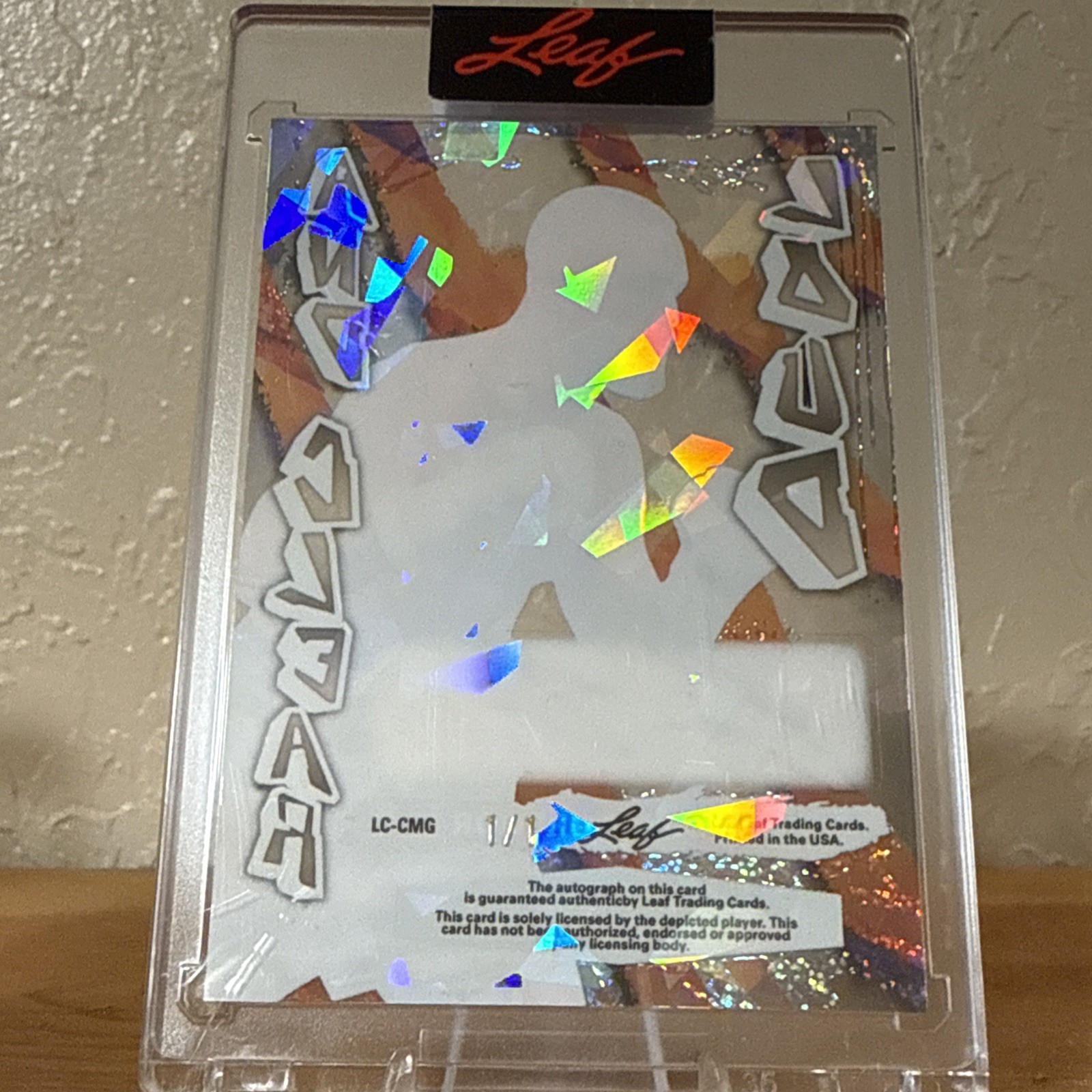 Conor Mcgregor Leaf Sports Heroes Auto 1/1 view 2
