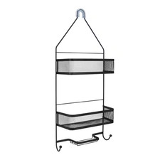Mesh Collection Deluxe Shower Caddy in Matte Black