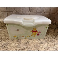 Vintage Huggies Disney Winnie the Pooh Tigger Baby Wipes Dispenser Tub Case