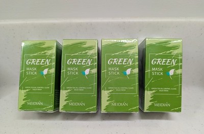 MEIDIAN Poreless Deep Cleanse Green Tea Oil Mask Sticks 4pk Exp 2028