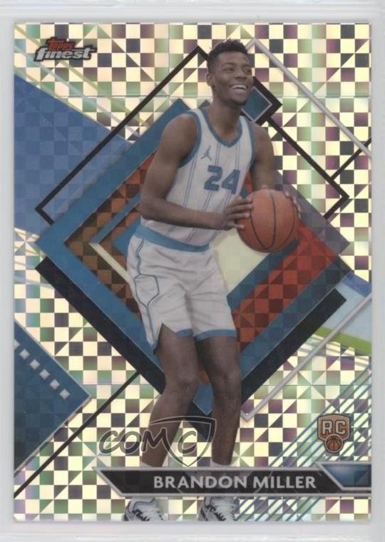 2023-24 Topps Finest Rare Checkerboard Refractor Brandon Miller #272 01uy