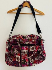 Vera Bradley Rosewood Large Stroll Around Baby Bag Diaper Tote Quilted Floral