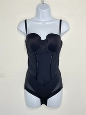 NWOT Maidenform Women's 36B Tummy-Control Easy Up Strapless Bodysuit FL1256