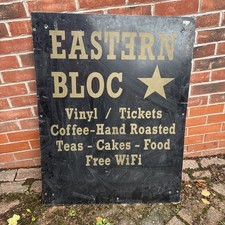 Vintage Eastern Bloc Shop Sign Manchester DJ Interest Madchester 