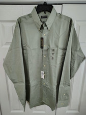 Men's Arrow Pinpoint Wrinkle-Free Sage Color Shirt, Size 16-1/2, 36-37, NWT