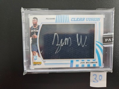 2019-20 Panini Instant Clear Vision Zion Williamson 2/10 Rookie Autograph Patch