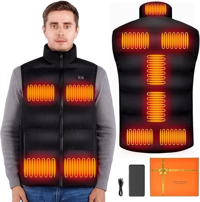 Heated Vest Size L Electric Lightweight Heated Jacket 16000mAh Battery New