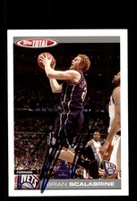 Signed Basketball Card Auto Brian Scalabrine 2004-05 Topps Total #225 Nets