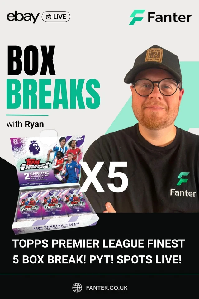 *SPOTS LIVE* PREMIER LEAGUE FINEST 5 BOX BREAK PYT!