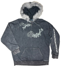 The Twilight Saga Filigree Fuzzy Hood Girls Oversized Hoodie Plus Size 2 NWOT