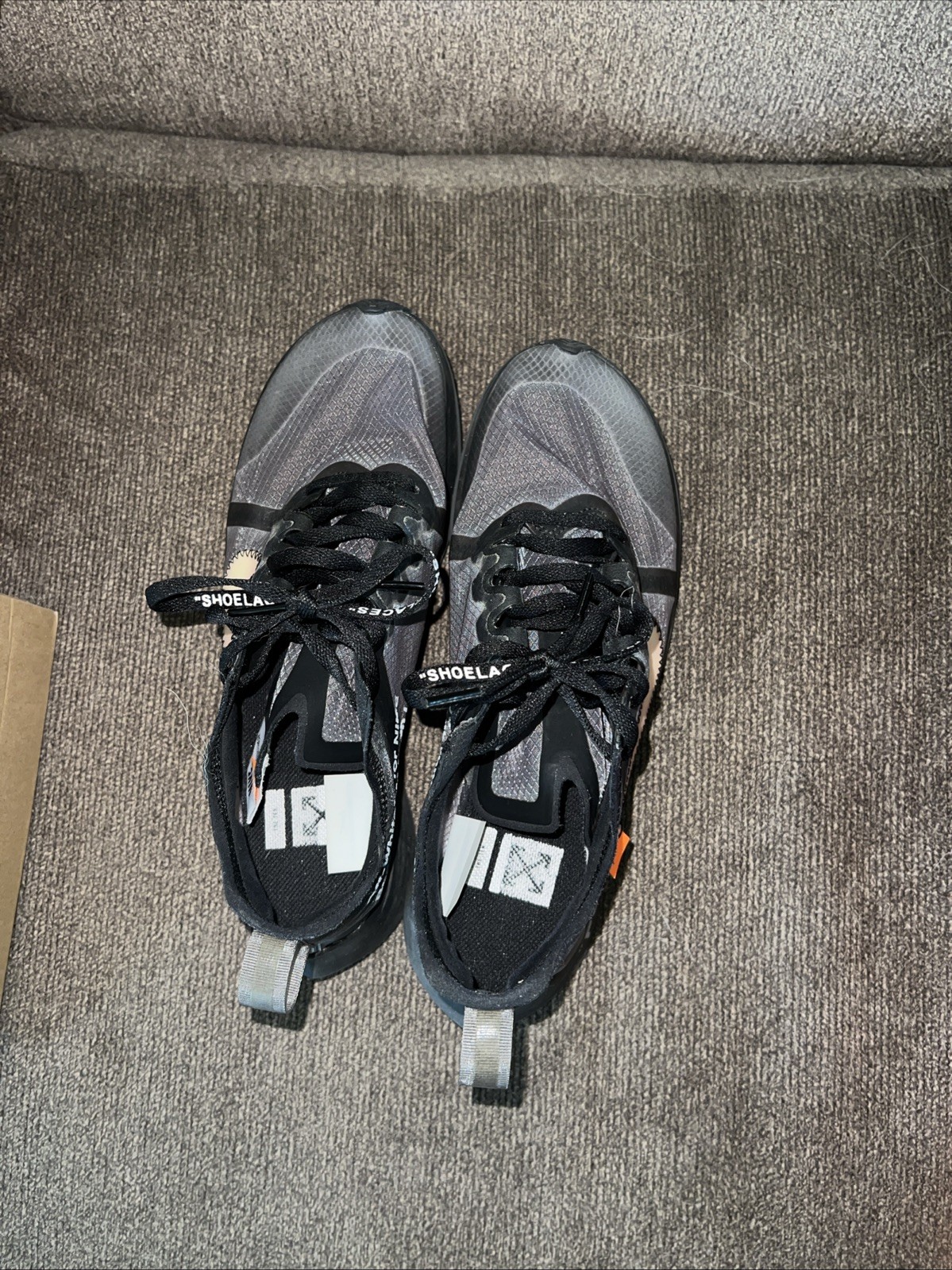 OFF WHITE X NIKE Taglia 6 5 Nike Off White x Zoom Fly SP Nero