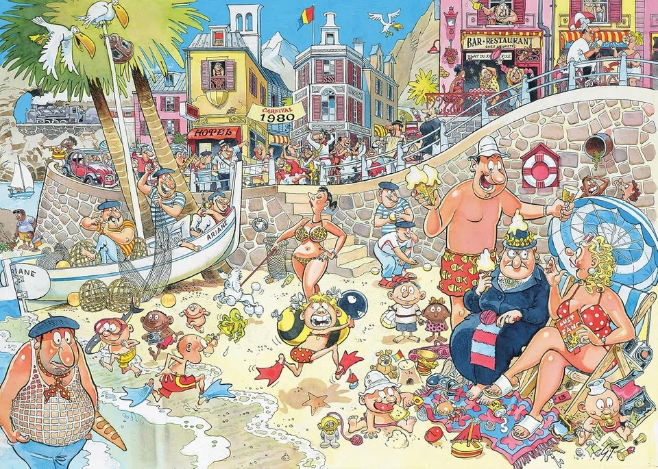 Wasgij Retro Destiny 8 - Hoogseizoen! (1000 stukjes) - Immagine 3 di 4