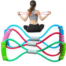 Fitness 8 Yoga Pulling Rope Resistance Band  Arm Resistance Bands Workout Ch...