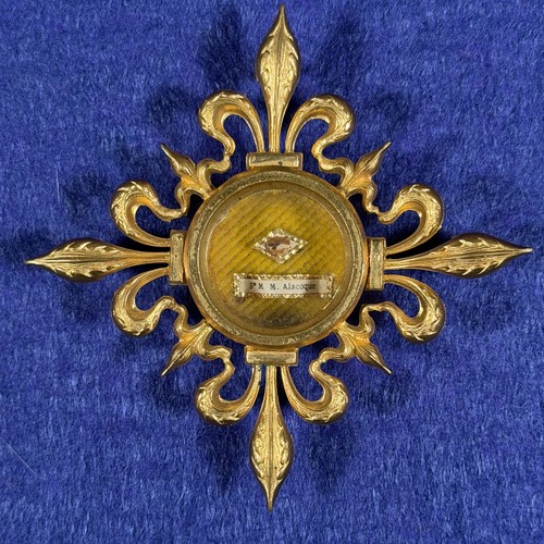 French Antique Catholic Reliquary St Margaret Mary Alacoque Complimentary Relic
