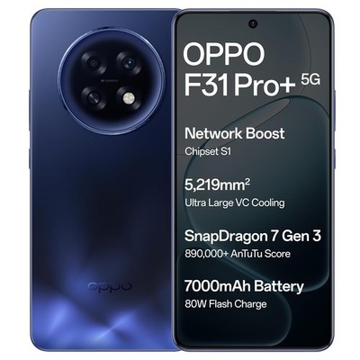 OPPO F31 Pro+ 5G (Gemstone Blue, 256GB) (12GB RAM) Snapdragon 7000mAh