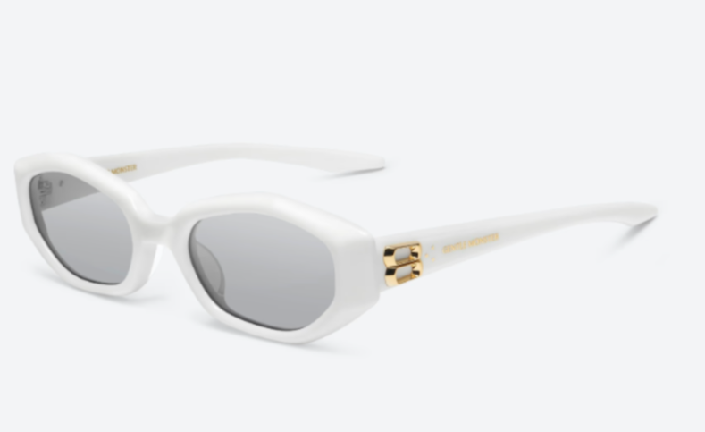 Gentle Monster Miro W2 Sunglasses White/Gray With Case New | eBay