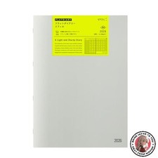 NEW Midori Flat Diary Refill 2026 A4 Monthly 22394006 Starting October 2025