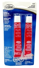 NEW - Testors 3509C Two Tube Pkg. #3512 Plastic Model Cement - FREE SHIPPING