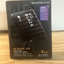 Western Digital BLACK P10 2TB Game Drive PS Xbox Pc Up To 130mb New,Authentic