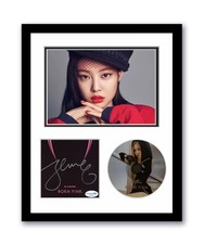 Blackpink Jennie Autographed Signed 11x14 Custom Framed CD Photo Born Pink ACOA