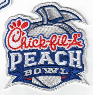 #ad CFP Peach Bowl Embroidered Jersey Logo Patch 4in Iron Sew On Patch $10.95